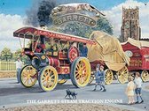 Garrett Steam Traction Engine Metalen wandbord 30 x 40 cm.