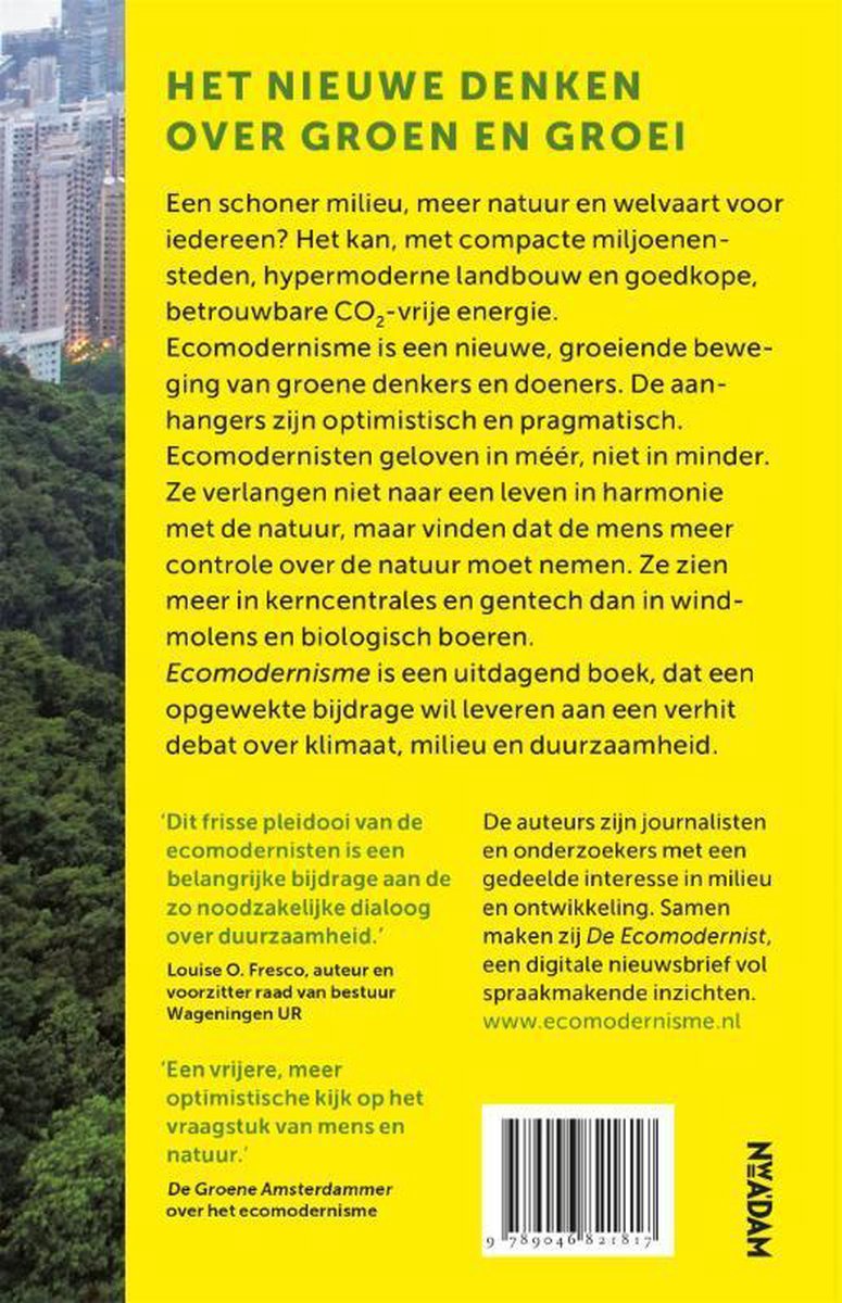 Ecomodernisme - back cover