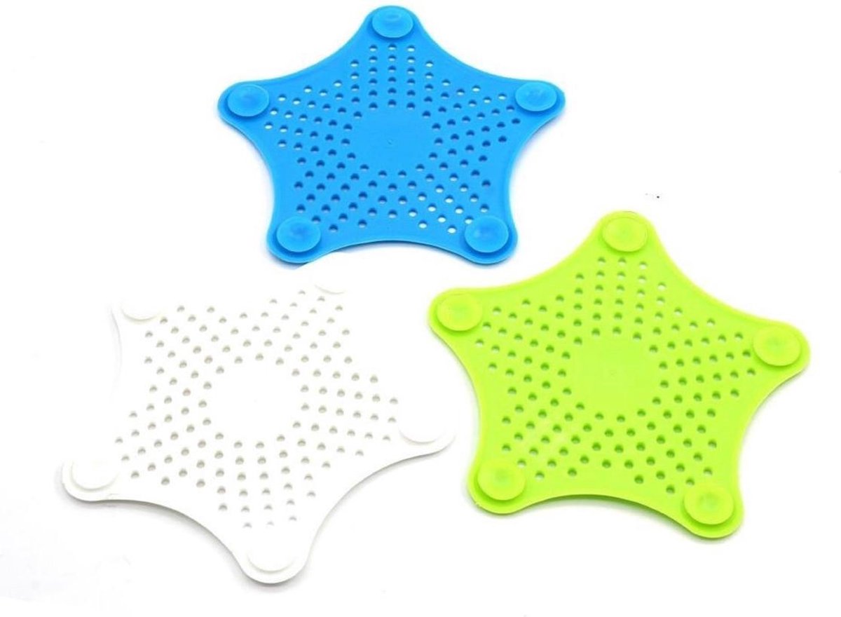 Goedkoopste Siliconen badkamerzeefjes - Keukenzeefjes - Gootsteenzeefjes Wit 1 stuk Gootsteenputje Zeef Gootsteenmat Doucheputje Zeef White 1 Pack