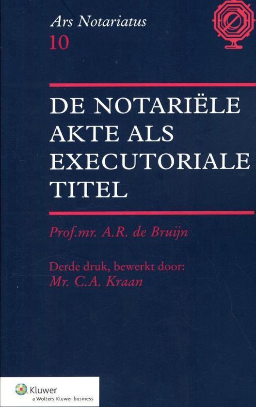 9789026839344 - Ars notariatus 10 - De notariele akte als executoriale titel