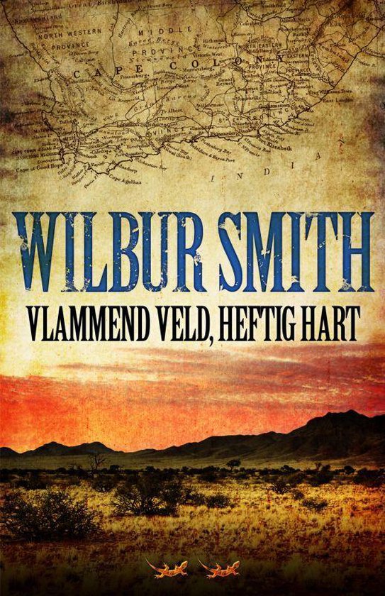 Cover van het boek 'Vlammend veld, heftig hart' van Wilbur Smith
