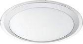 EGLO Competa 1 - Wand/Plafondlamp - 1 Lichts - Ø435mm. - Wit, Zilver, Helder