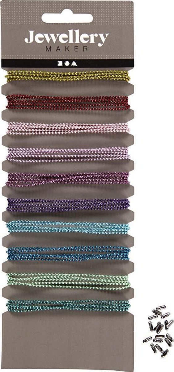 Balletjeskettingen 10 Stuks 80 Cm Multicolor 1,5 Mm