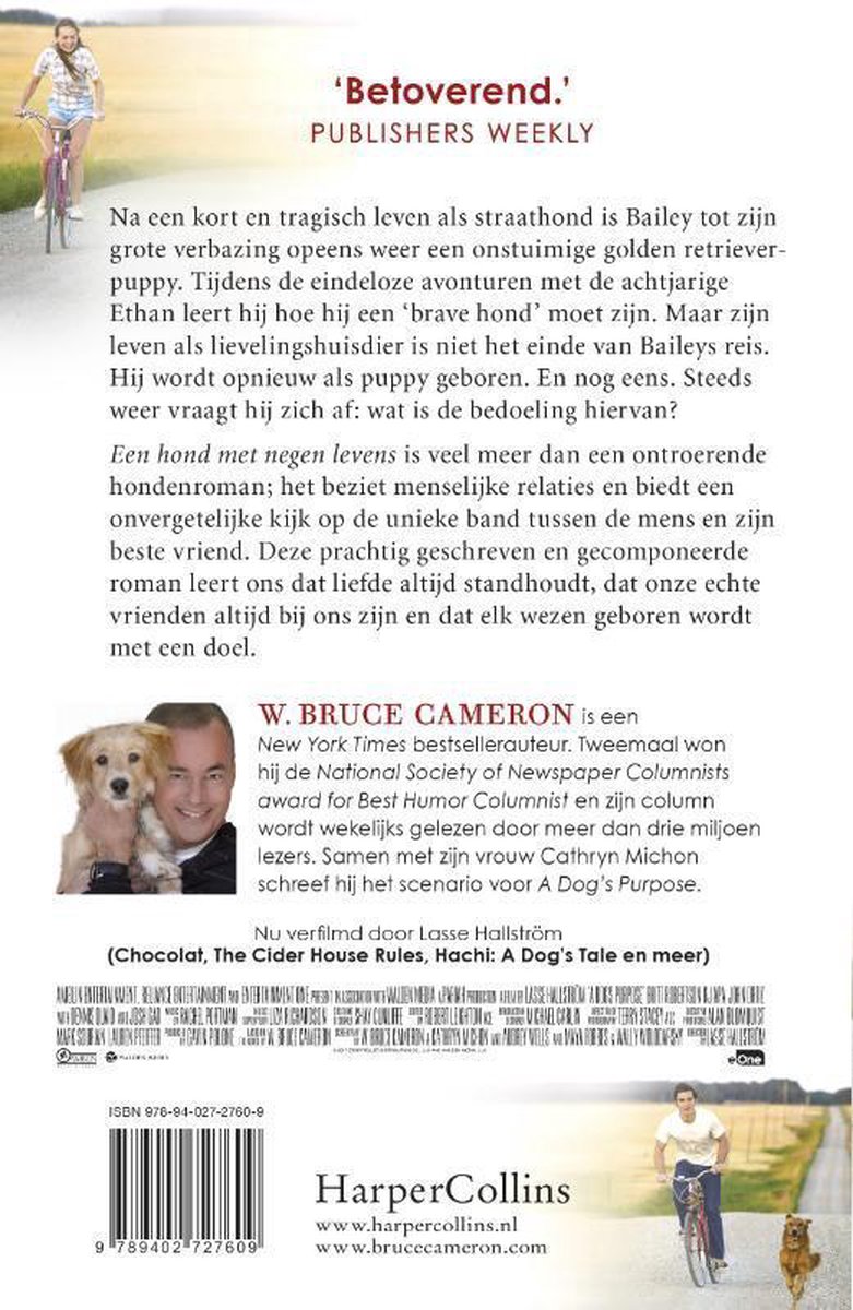 Een hond met negen levens - back cover