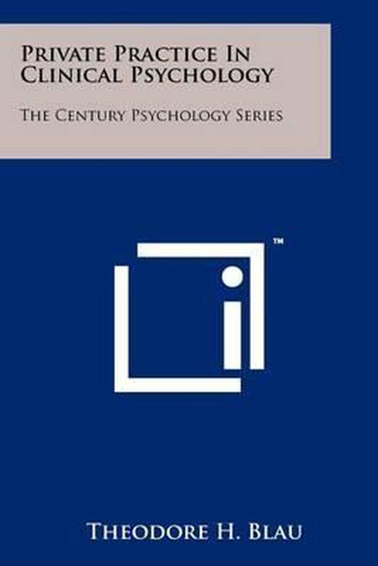 Private Practice in Clinical Psychology - cover