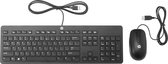 HP Slim USB Keyboard & Mouse toetsenbord QWERTY Engels Zwart