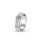 Ring in edelstaal