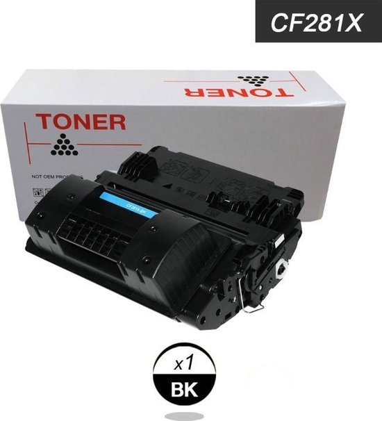 HPCF281X Compatible Laser Printer Toner Cartridge 1 Zwart