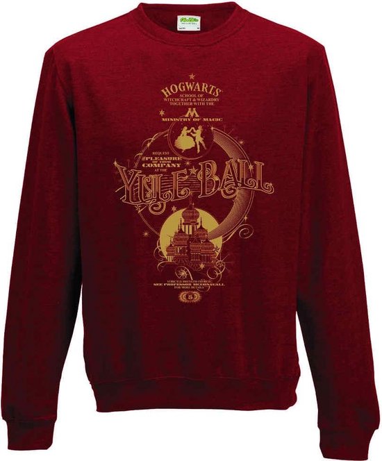 gebruiker verkorten Afgekeurd Harry Potter - Yule Ball heren unisex sweatshirt trui rood - S | bol.com