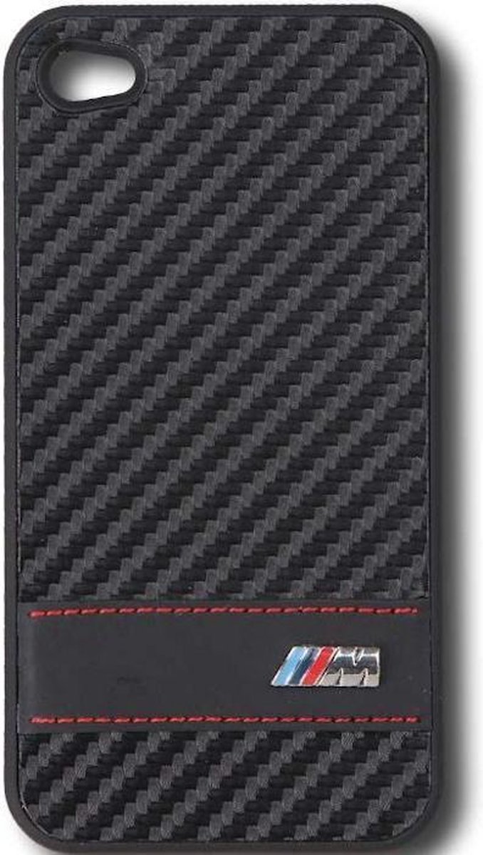 BMW M Collection Hard Case Carbon Stripes voor Apple iPhone 4(S)