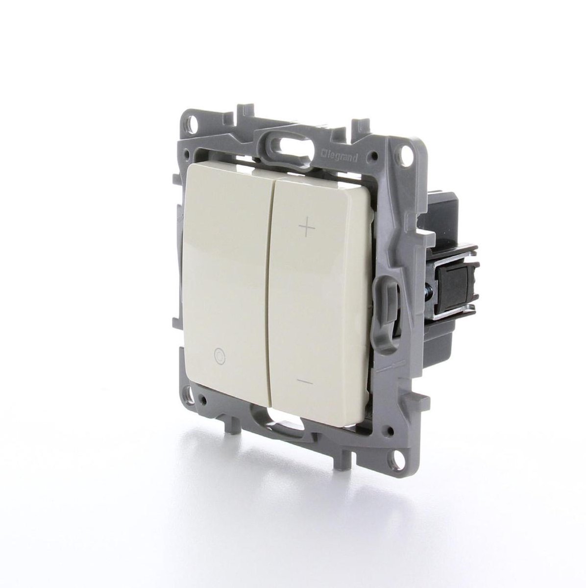 Legrand NILOÉ universele inbouw LED dimmer met drukknop creme