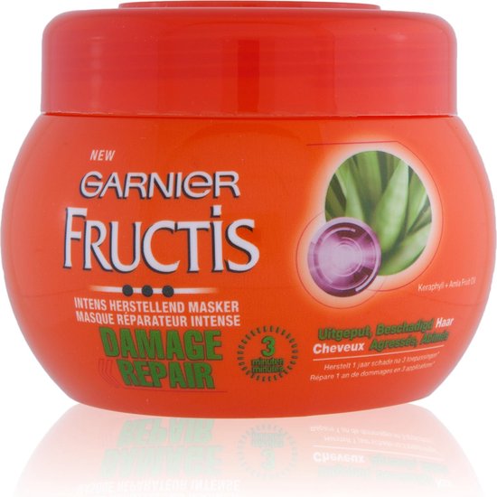 niet voldoende Middeleeuws boter Garnier Fructis Damage Repair - Haarmasker 300ml - Beschadigd Haar | bol.com