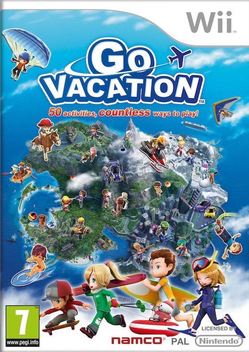 tafereel De lucht De controle krijgen Nintendo Go Vacation video-game Wii Engels | Games | bol.com