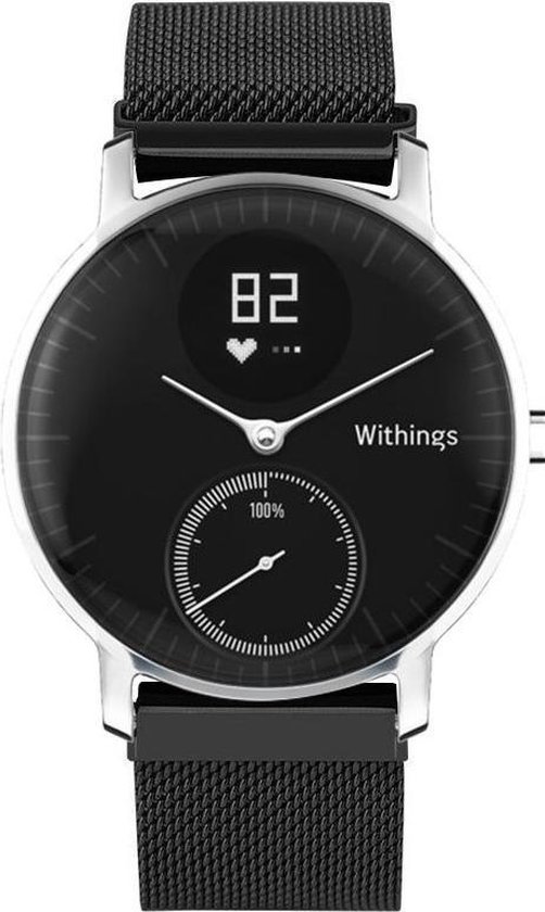Withings Steel HR 36mm Milanees armband Black