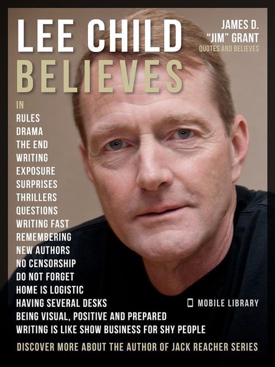 Omslag van Lee Child Quotes And Believes