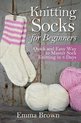 Sock Knitting Patterns in Black&white- Knitting Socks for Beginners