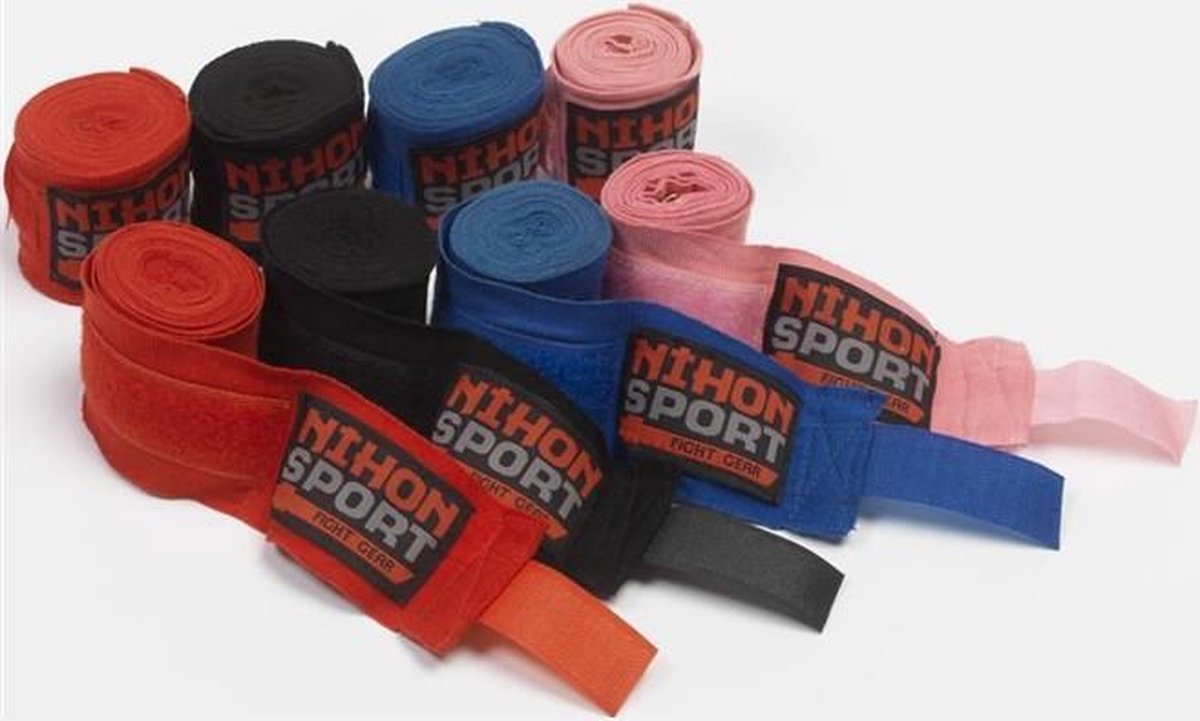 Boksbandage Nihon | Roze (Maat: 250)