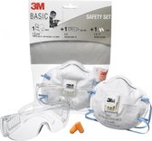 3M Basic Veiligheidsset - Veiligheidsbril, oortjes en stofmasker