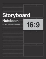 Storyboard Notebook 16: 9, 8.5x11 US Letter, 170 pages.