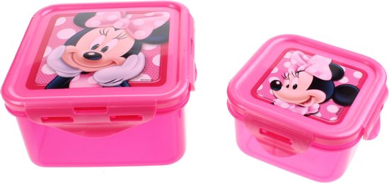 Disney Broodtrommel set Minnie Mouse 13 x 7 cm roze | bol.com