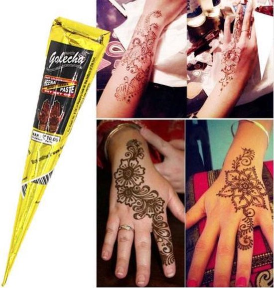 Waarnemen doe alstublieft niet metriek Henna smeersel (pasta) - Henna tattoo inkt | bol.com