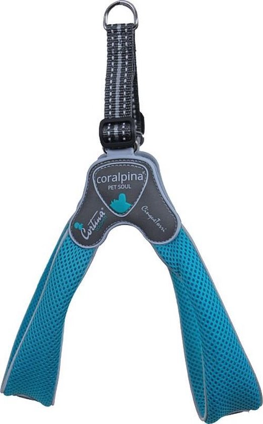 Luxe Coralpina - Hondenharnas tuig Cinquetorri turquoise 60-70 maat 8.