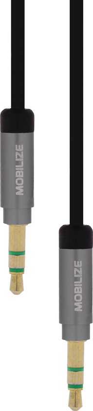 Audio Cable 3.5mm. Black - Mobilize