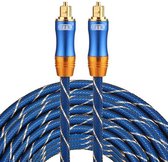 ETK Digital Toslink Optical kabel 20 meter / audio male to male / Optische kabel BLUE series - Blauw