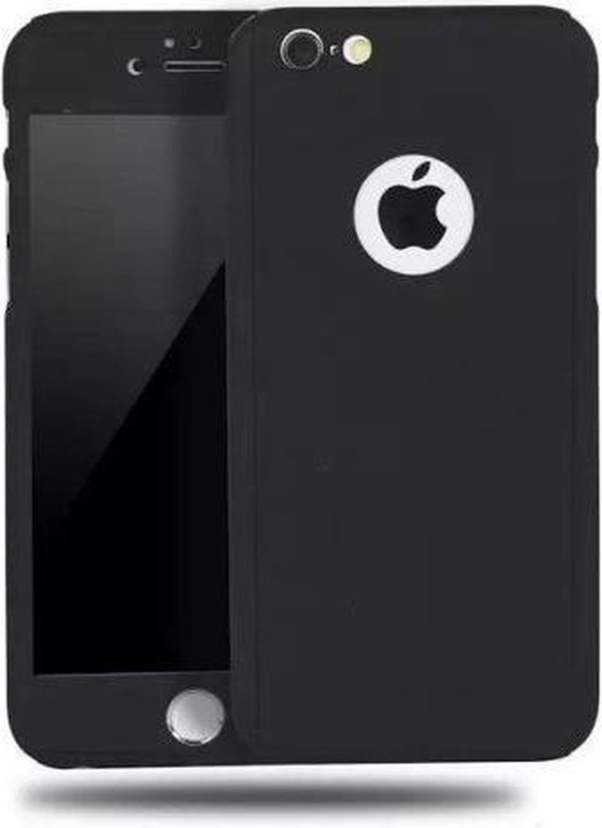 360 graden Full Body Cover Case Zwart Hoesje voor iPhone 6/6S
