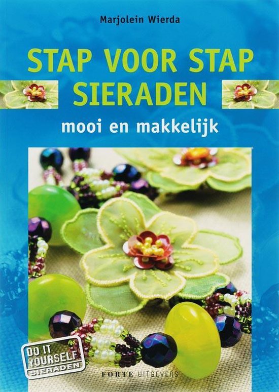 Cover van het boek 'Stap voor stap sieraden' van Marjolein Wierda