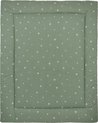 foto van Meyco Sweet Triangle Boxkleed - stone green