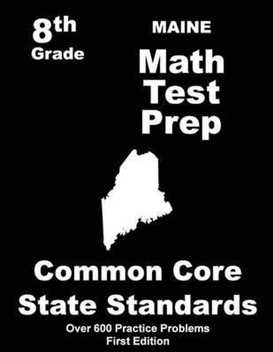 Maine 8th Grade Math Test Prep - cover
