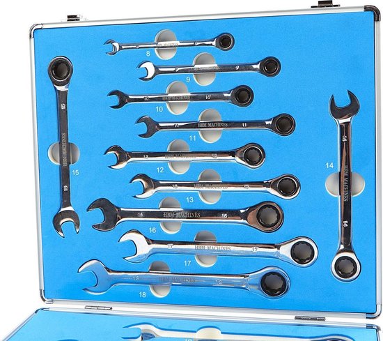 17 Delige Professionele Ring, Ratel, Steeksleutelset