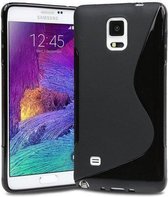 Samsung Galaxy Note 4 luxe back TPU hoesje zwart