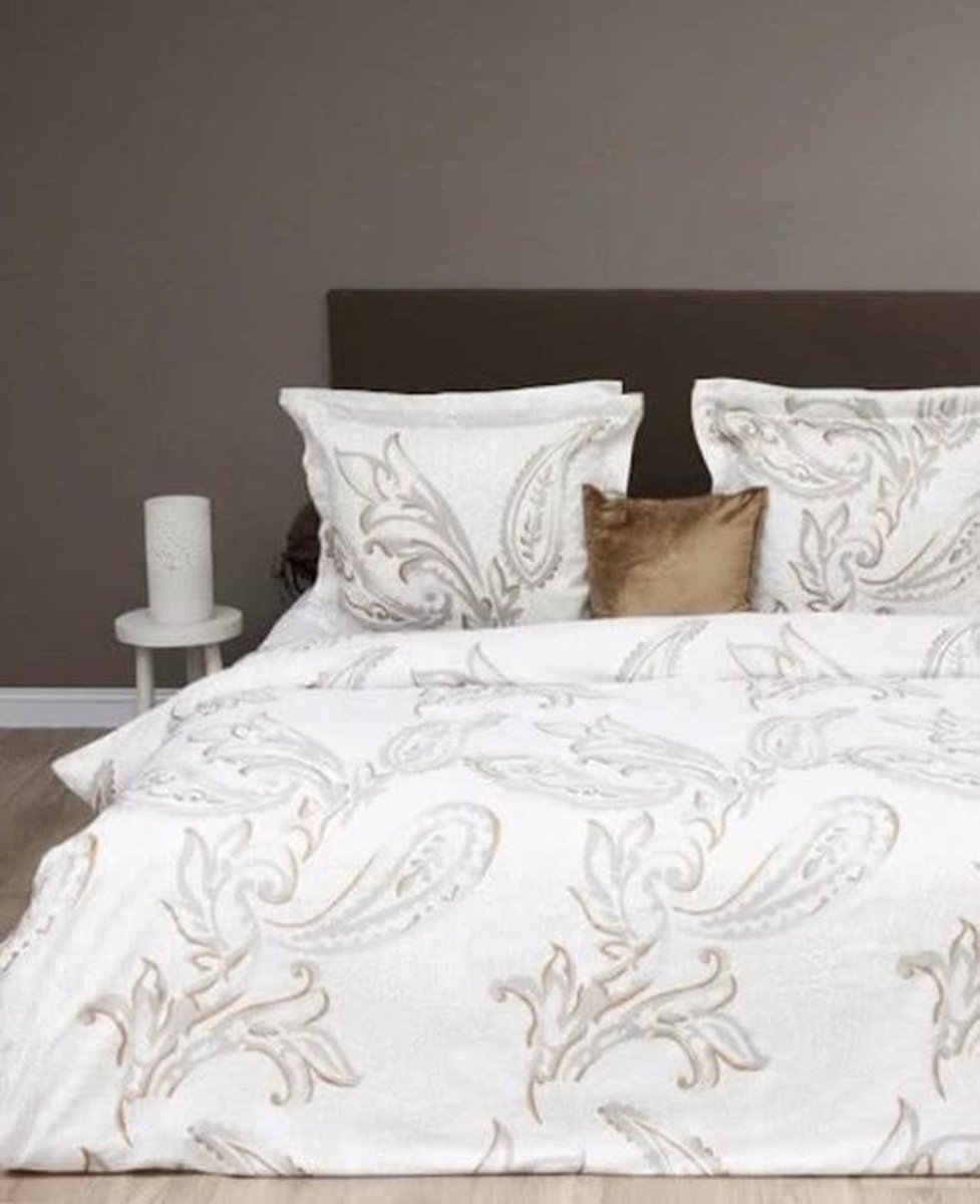 Heckettlane HNL Refined Paisley Dekbedovertrek - 135x200 + 80x80 cm - Offwhite