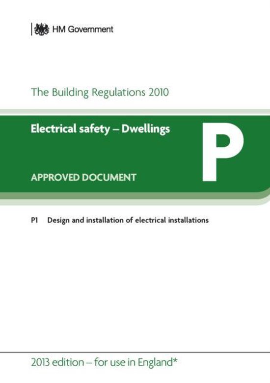 Approved Document P Electrical Safety Dw, Dclg 9781859464854 Boeken