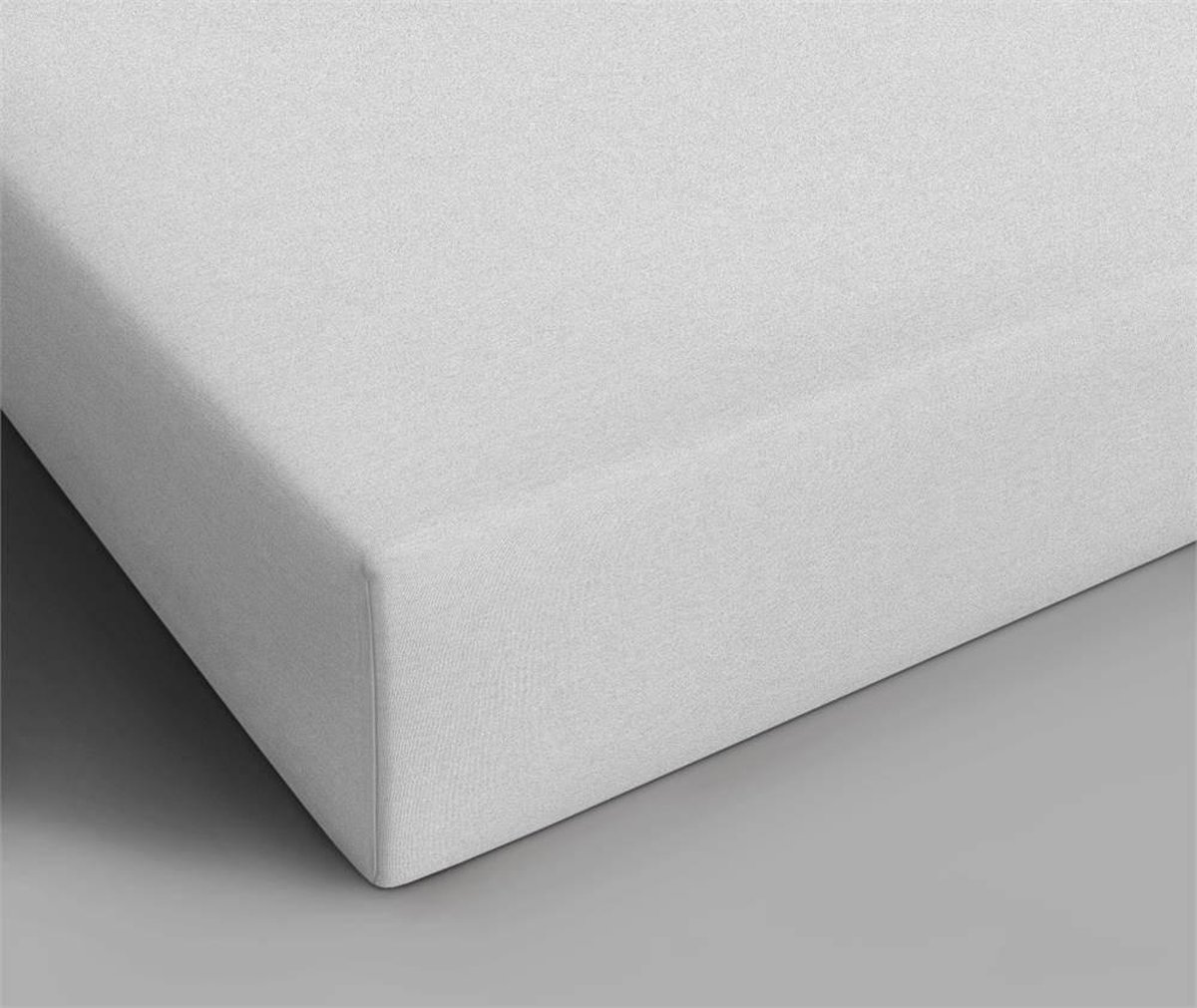 HSL Jersey Fitted Basic White 180 x 200