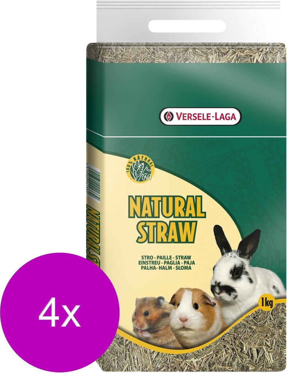 Versele-Laga Stro - Bodembedekking - 4 x 2.5 kg