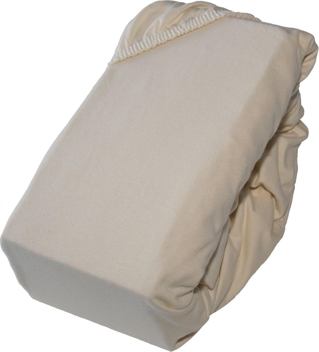 Pure Coverz – hoeslaken – biologisch katoen – jersey – 180 x 200 – naturel/ecru/crème