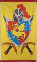 16 stuks: Vlag - Ridders & Draken - 150x90cm