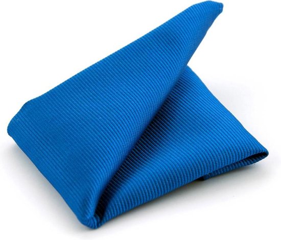 Blauwe pochet 100% zijde