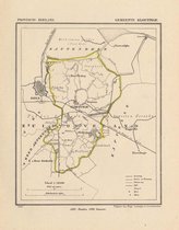 Historische kaart, plattegrond van gemeente Kloetinge in Zeeland uit 1867 door Kuyper van Kaartcadeau.com
