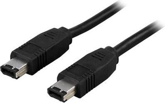 Deltaco FW-3 3m Zwart firewire-kabel