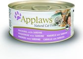 Applaws Cat Adult Mackerel/Sardine - Kattenvoer - 24 x 70 g