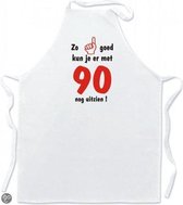 Mijncadeautje Schort Keukenschort Zo goed kun je er met 90 nog uitzien !
