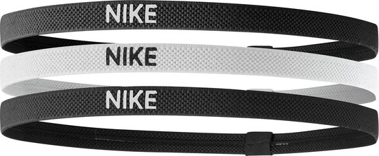 Nike Elastic Hairbands 3pack - Zwart/Wit