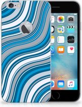 Geschikt voor iPhone 6 Plus | 6s Plus TPU Hoesje Design Waves Blue