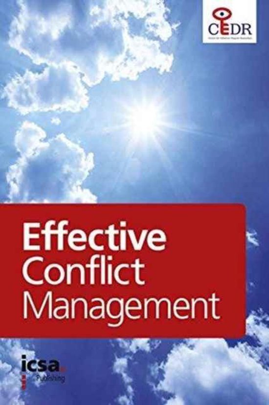 Effective Conflict Management - cover
