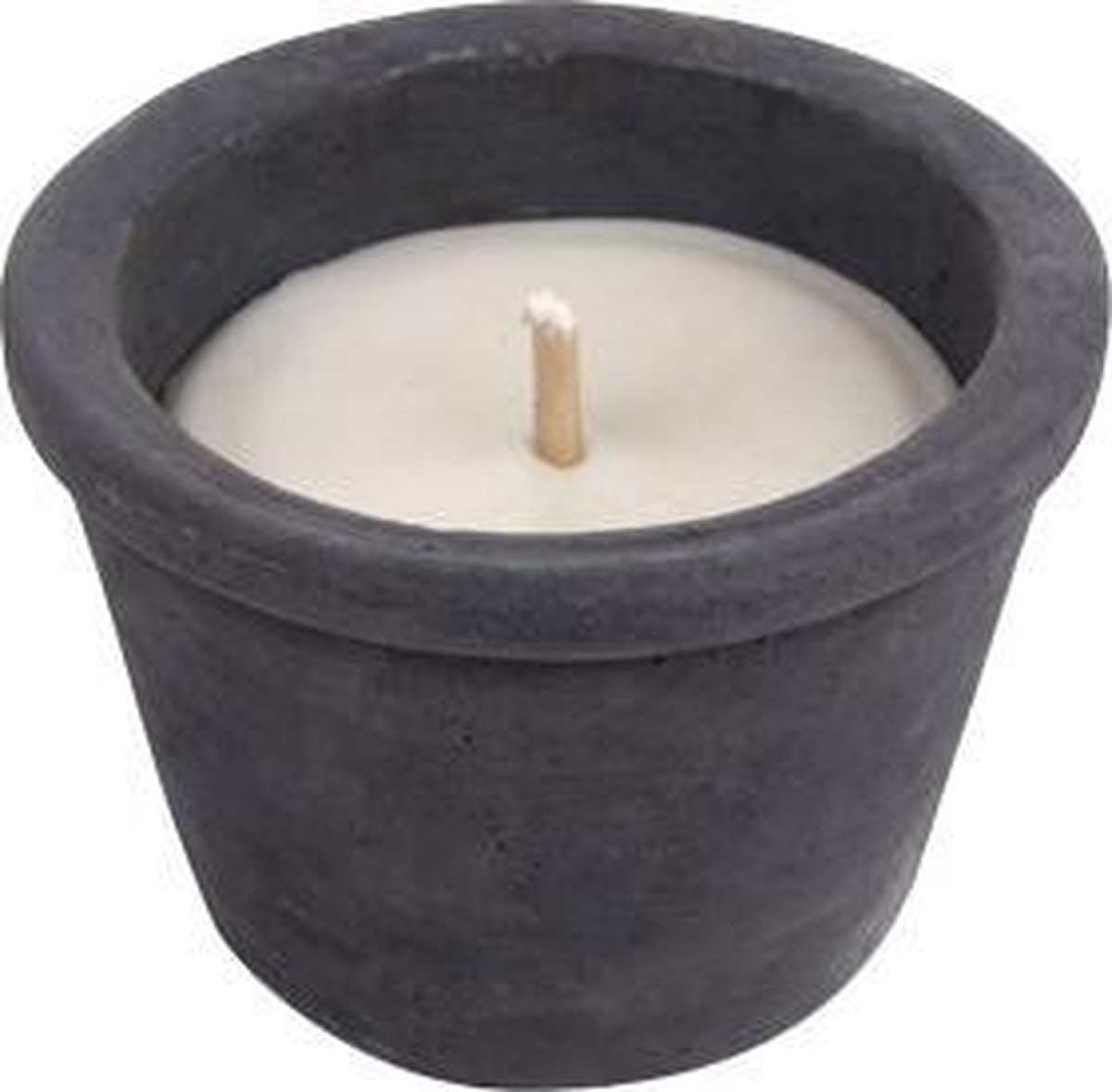 Hautekiet Recandle - Ø 15 cm x 10,5 cm - 500 gr - Rond - Antraciet