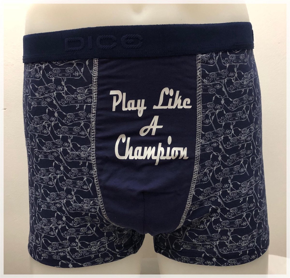 DICE Underwear Boxer all over print Play like A Champion